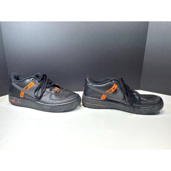 Nike Air Force 1 Low LV8 KSA CT4683-001 Kids US 7Y Shoes Black Leather Sneakers - Picture 16 of 16